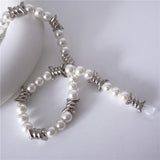 QDBAR Barbed Wire Pearl Necklace