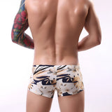 QDBAR 5 pcs/Lot Brand Boxers Men Underwear Sexy Print Shorts Men's Panties Shorts Home Underpants Man Underwear Boxer HT015