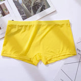 QDBAR 4pcs Men Panties Underwear Shorts Boxer Ice Silk Boxers Home Panty Men's Underpants Boxer Underwear Short Wholesale A405