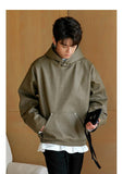 QDBAR Hooded Leather Sweatshirt