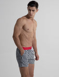 QDBAR 2024 Quick-Dry Swim Beach Surf Stripe Shorts S612