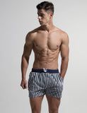 QDBAR 2024 Quick-Dry Swim Beach Surf Stripe Shorts S612