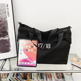 QDBAR Large Anti-tear Nylon Tote Bag