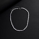 QDBAR Minimal Faux Baroque Pearl Necklace