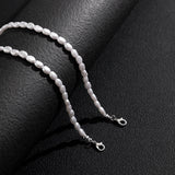 QDBAR Minimal Faux Baroque Pearl Necklace