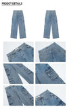 QDBAR Multi-pocket Cargo Jeans