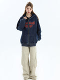 QDBAR [Insstudios] Gothic Letter Logo Denim Jacket Na1631