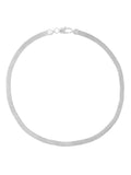 QDBAR Acity Minimalist Blade Titanium Steel Women's Snake Bone Necklace