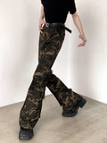 QDBAR 【Autumnwind】camouflage Slim Work Pants Na1370