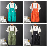 QDBAR Retro Casual Overalls