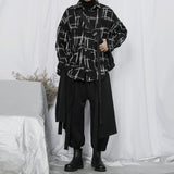 QDBAR Plaid Woven Long-sleeved Shirt