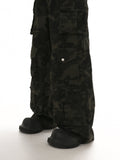 QDBAR multi-pocket loose casual pants na1043