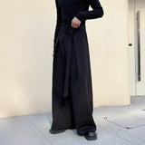 QDBAR Retro Woolen Wide Leg Pants