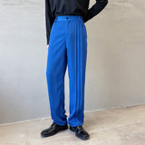 QDBAR Wrinkled Casual Elastic Waist Trousers