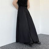 QDBAR Dark Knight Double Layer Wide-Leg Trousers