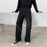 QDBAR Metal Chain Wide Leg Pants