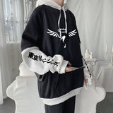 winter outfits men Tokyo Avengers Anime Color Matching Stitching Sweater Autumn and Winter Casual Coat Hoodie Anime