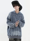 QDBAR [Insstudios] Loose Denim Hoodie Na1632