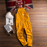 QDBAR Vintage Casual Multi-Pocket Jumpsuits