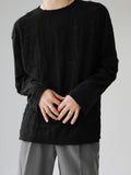 QDBAR 【Hoho】round Neck Hole T-Shirt Na1350