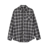 QDBAR 4462 Black Plaid Shirt