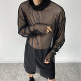 QDBAR Transparent Mesh T-shirt