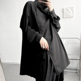 QDBAR Asymmetric Design Loose Shirt