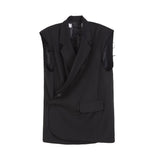 QDBAR Sleeveless Suit Vest Top