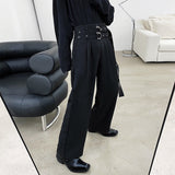 QDBAR Retro High Waist Loose Trousers