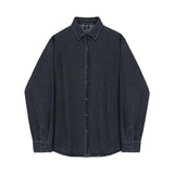 QDBAR 5414 Button-Up Collar Denim Shirt