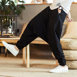 QDBAR Loose Crotch Casual Baggy Pants