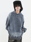 QDBAR [Insstudios] Loose Denim Hoodie Na1632