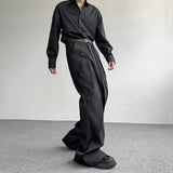 QDBAR Hand-split Deconstructed Flared Trousers