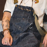 QDBAR Retro Denim Overalls