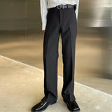 QDBAR Solid Color Basic Trousers