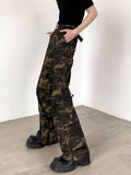 QDBAR 【Autumnwind】camouflage Slim Work Pants Na1370