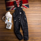 QDBAR Vintage Casual Multi-Pocket Jumpsuits