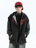 QDBAR [Insstudios] Gothic Letter Logo Denim Jacket Na1631