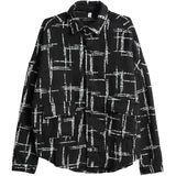 QDBAR Plaid Woven Long-sleeved Shirt