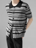 QDBAR [Hoho] Striped T-Shirt Na1346