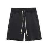 QDBAR Raw Edge Loose Casual Shorts