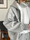 QDBAR 4091 Gray Zip-Up Hoodie & Sweatpants (Top & Bottom)