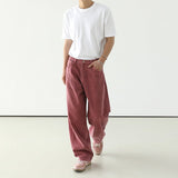 QDBAR 8053 Brick Red Wide Straight Jeans