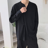 QDBAR Lazy Drape Solid Shirt