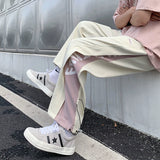 QDBAR Cropped Drape Ins Hong Kong Style Japanese Style Casual Pants