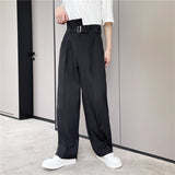 QDBAR Irregular High Waist Slacks