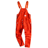 QDBAR Vintage Casual Multi-Pocket Jumpsuits