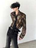 QDBAR [Autumnwind] Leopard Print Shirt Na1373