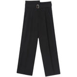 QDBAR Irregular High Waist Slacks