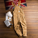 QDBAR Vintage Casual Multi-Pocket Jumpsuits